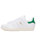 Adidas Women's Stan Smith 80S Sneaker in Ftwr White/Ftwr White/Green