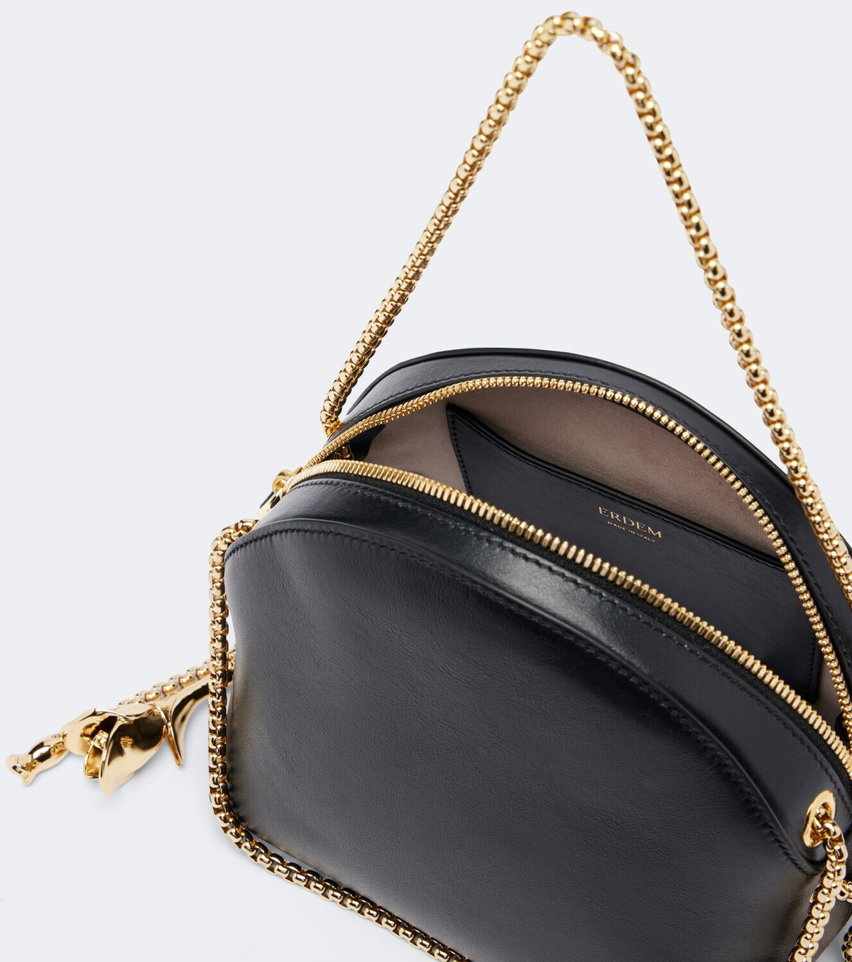 Erdem Flora leather top-handle bag