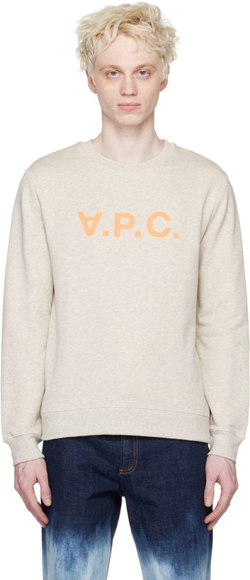 Photo: A.P.C. Gray 'VPC' H Sweatshirt