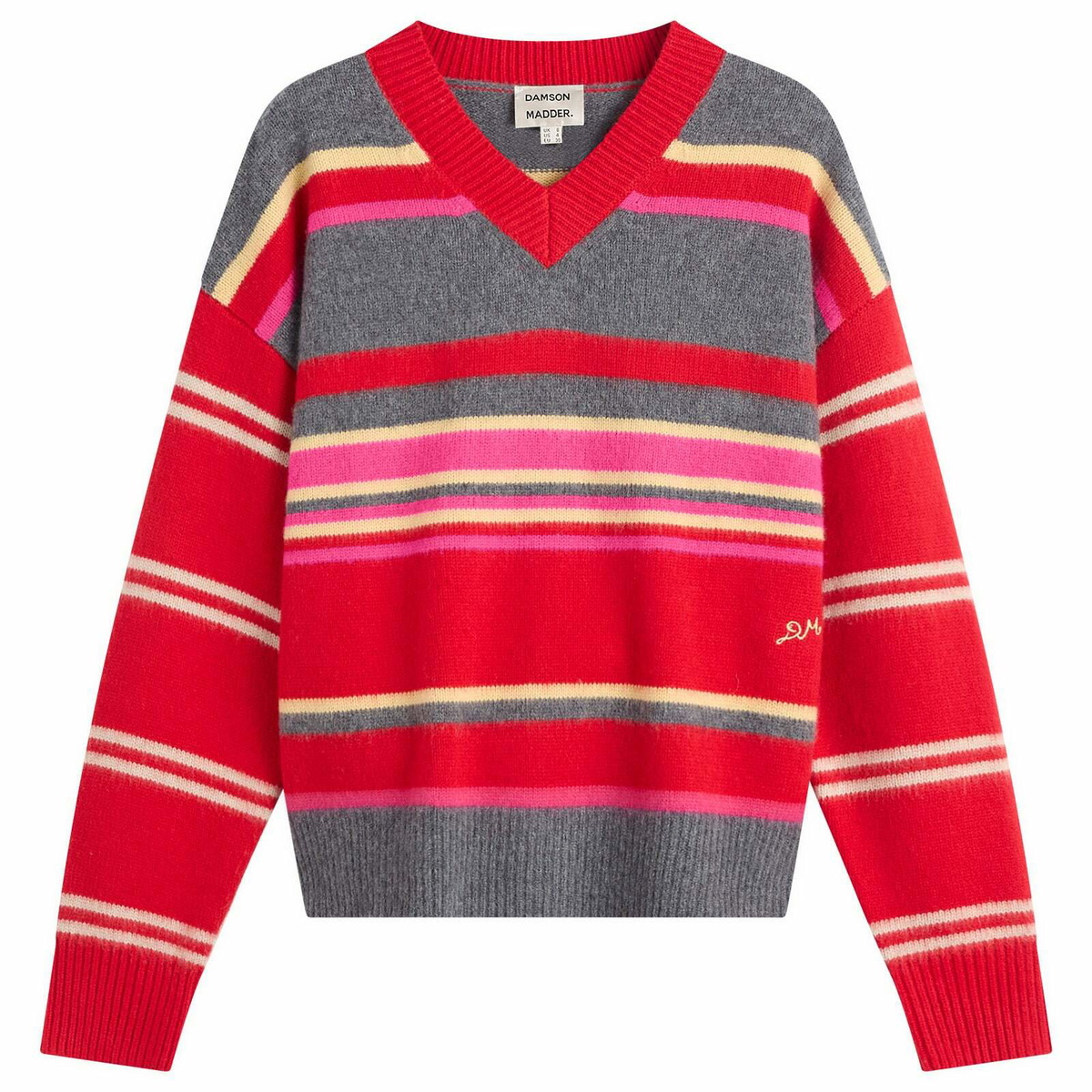 Damson Madder Women's Rene V Jumper in Multi