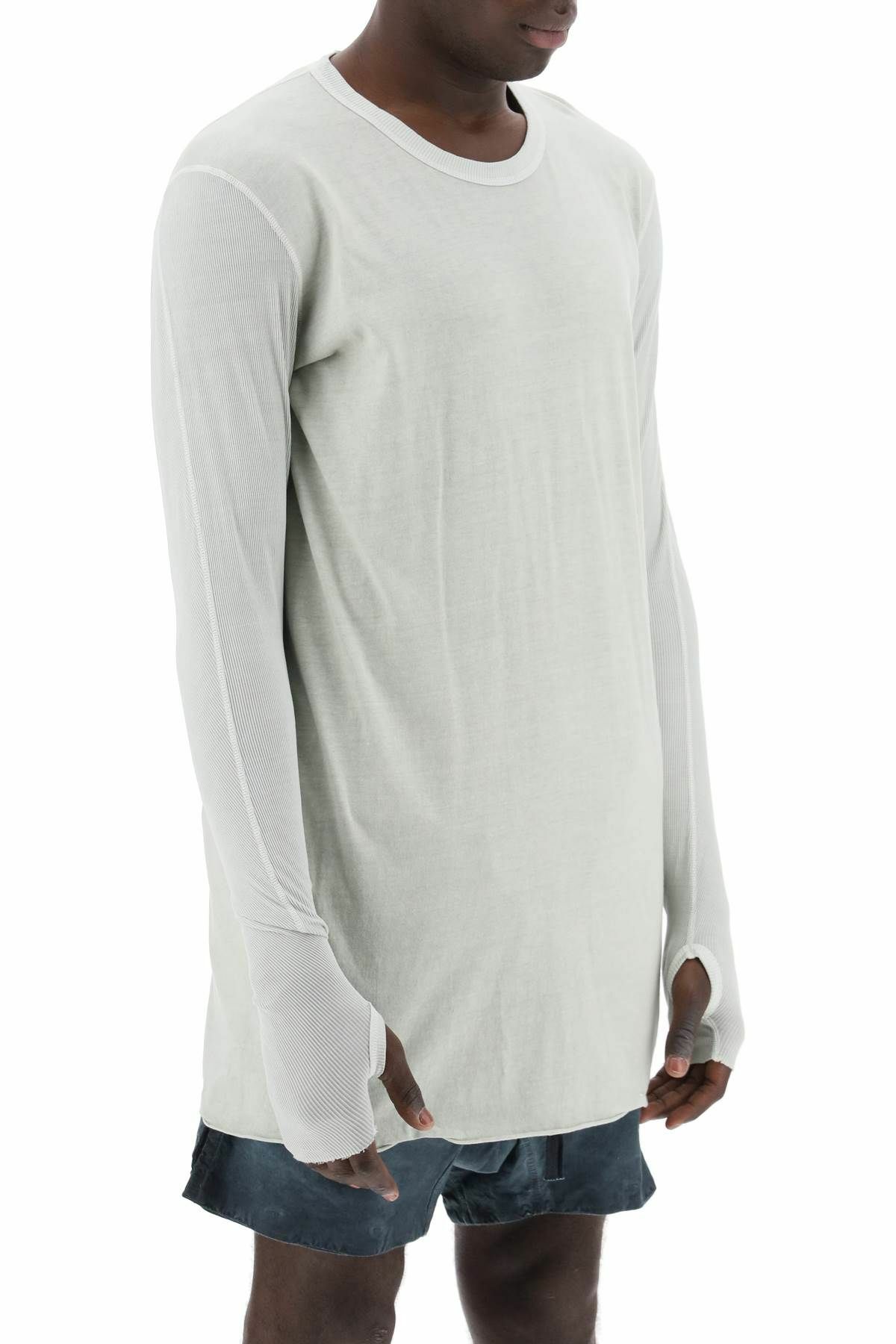 BORIS BIDJAN SABERI long-sleeved cotton t-shirt Neutro