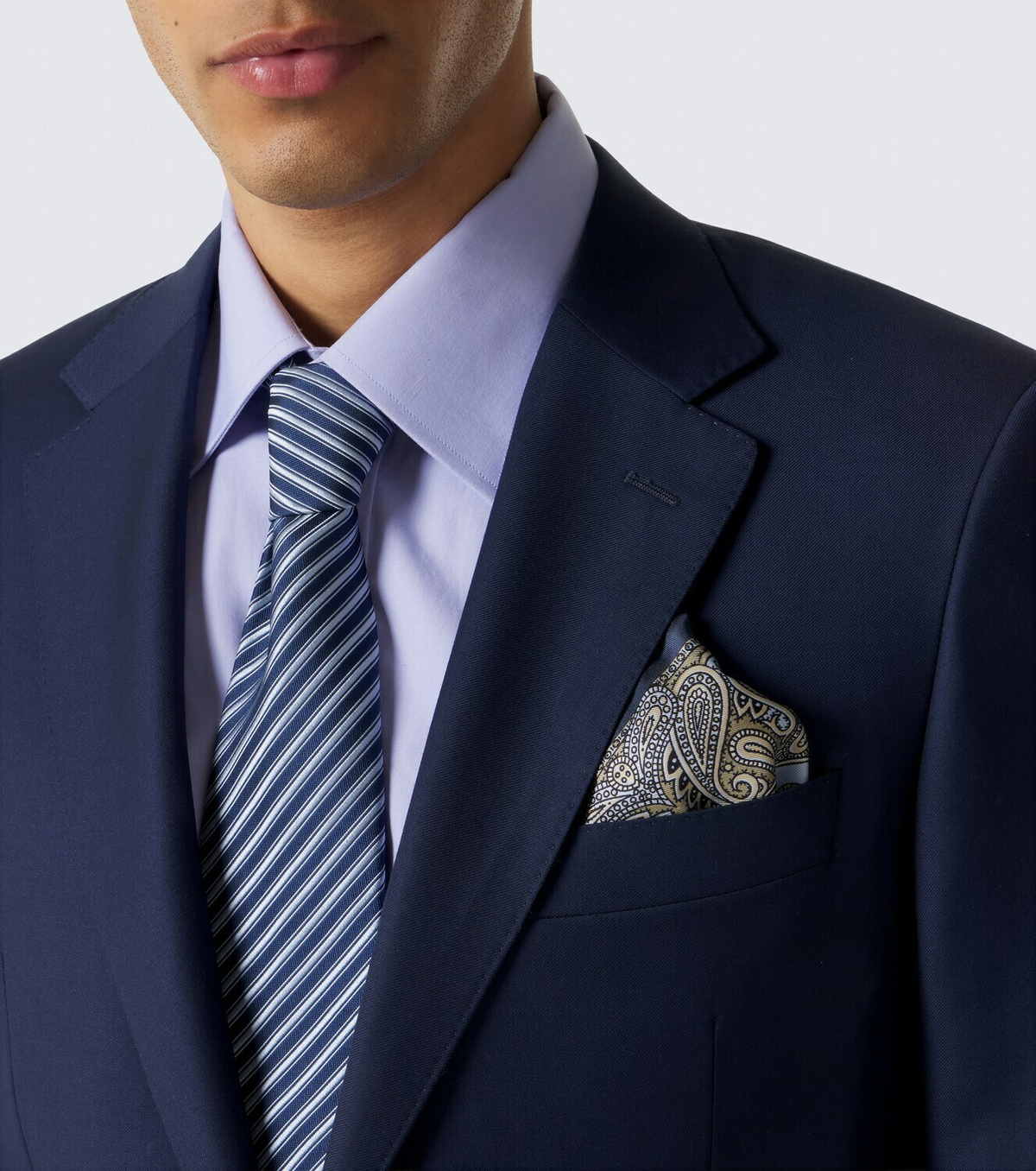 Brioni Paisley silk pocket square