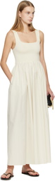 Matteau Off-White Knit & Cotton Maxi Dress