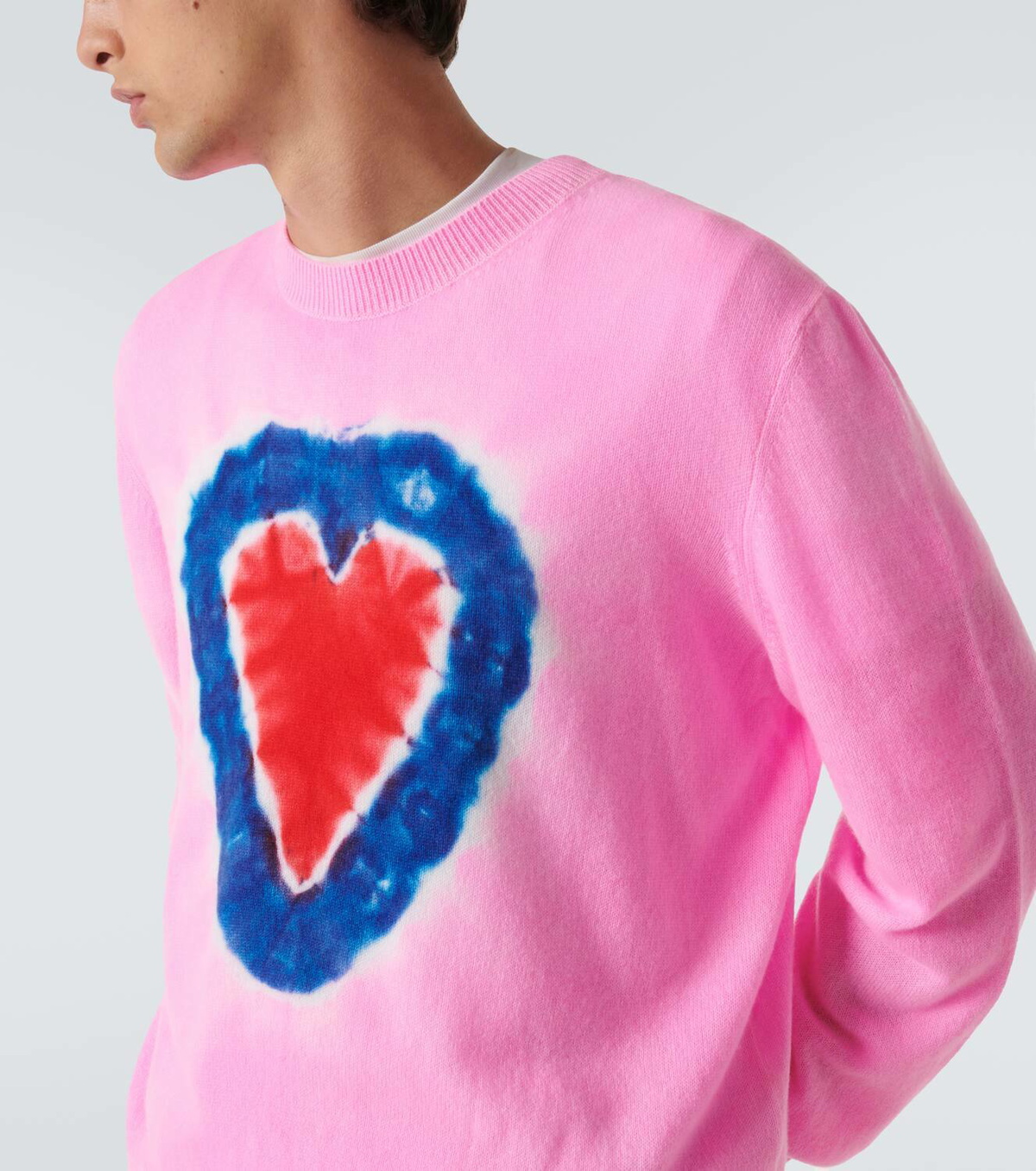 The Elder Statesman Heart Dye cashmere sweater The Elder Statesman