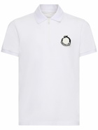 MONCLER - Cny Cotton Piquet Polo Shirt