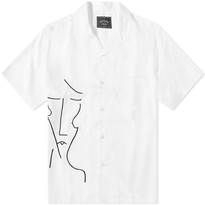 Photo: Portuguese Flannel Men's Mother Vacation Shirt in White