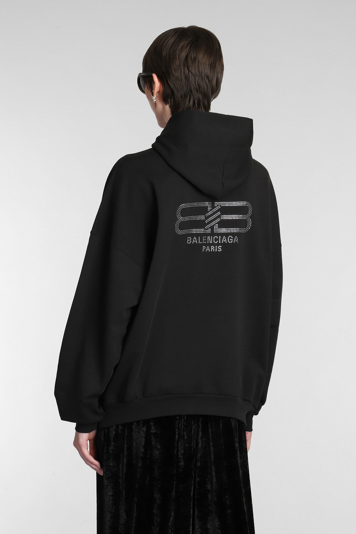 Balenciaga Sweatshirt In Black Cotton