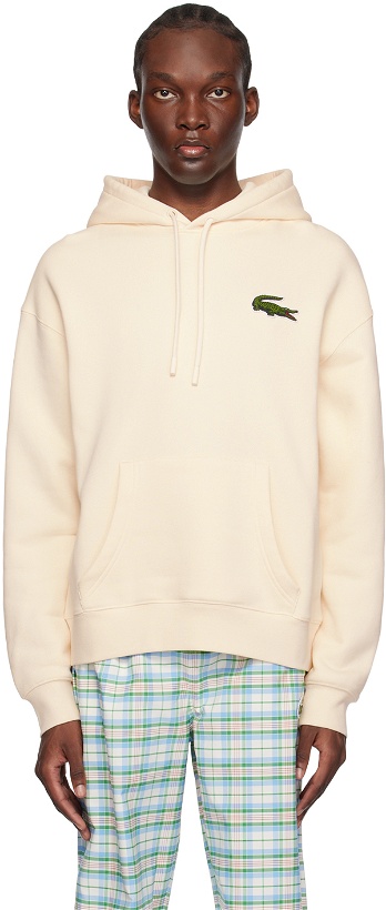 Photo: Lacoste Off-White Embroidered Hoodie