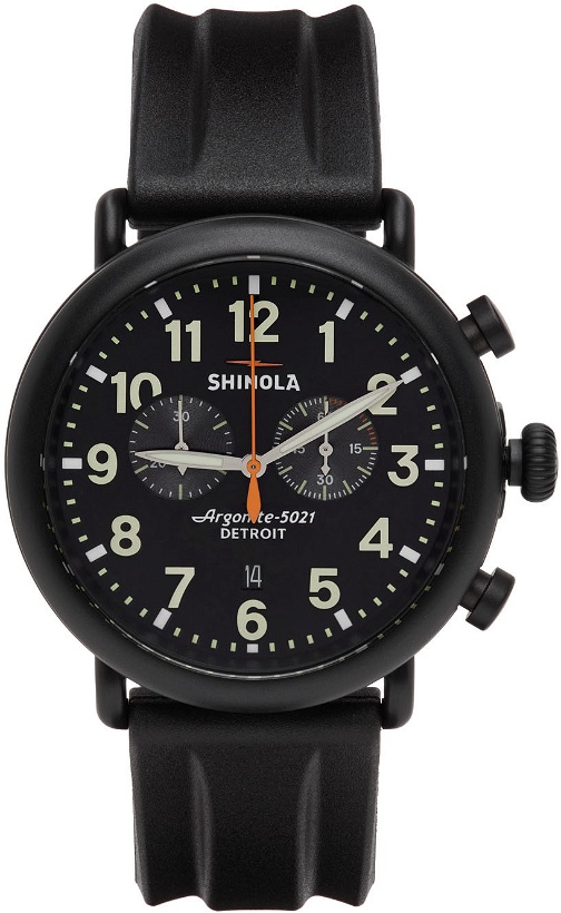 Photo: Shinola Black 'The Runwell 2' Chrono 47mm Watch