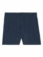 Mr P. - Straight-Leg Mid-Length Swim Shorts - Blue
