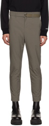 sacai Taupe Matte Trousers