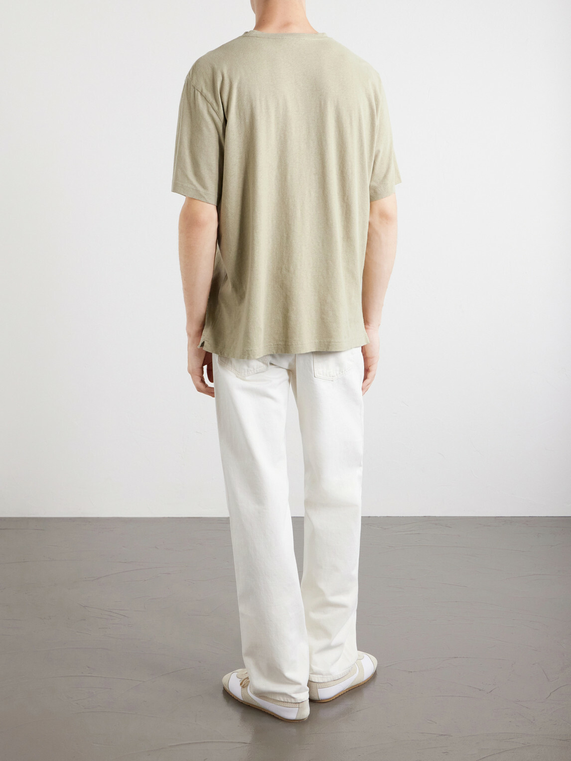 Frescobol Carioca - Dinis Linen-Blend T-Shirt - Green