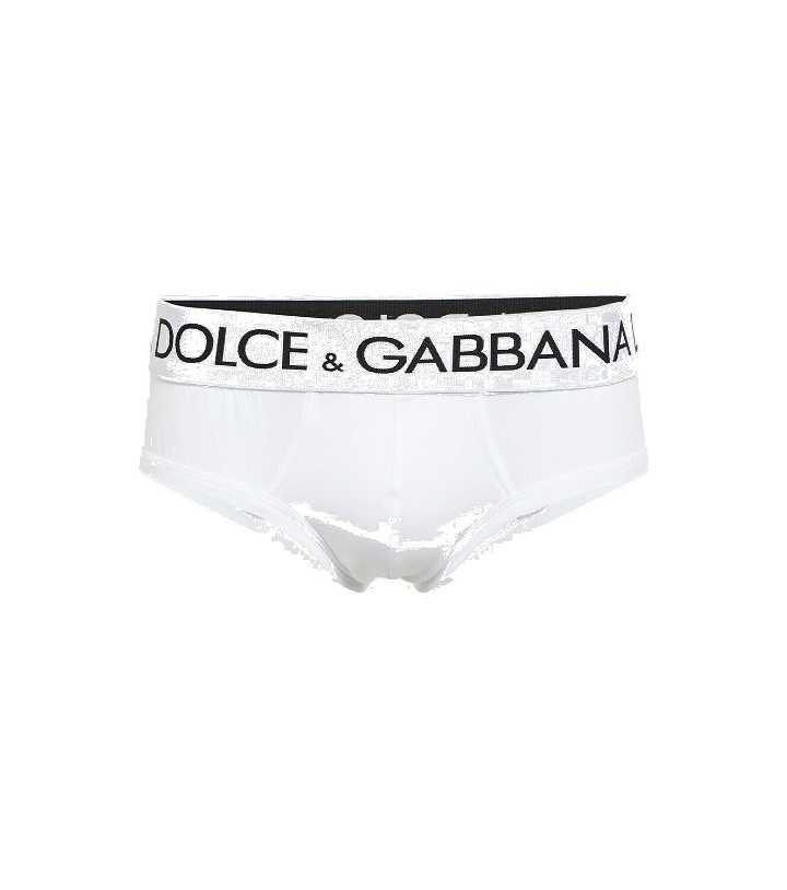 Photo: Dolce&Gabbana - Logo cotton-blend briefs