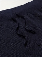 John Smedley - 17.Singular Slim-Fit Merino Wool Sweatpants - Black
