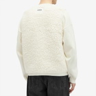 Jil Sander+ Men's Jil Sander Plus Reversible Sherpa Vest in Eggshell