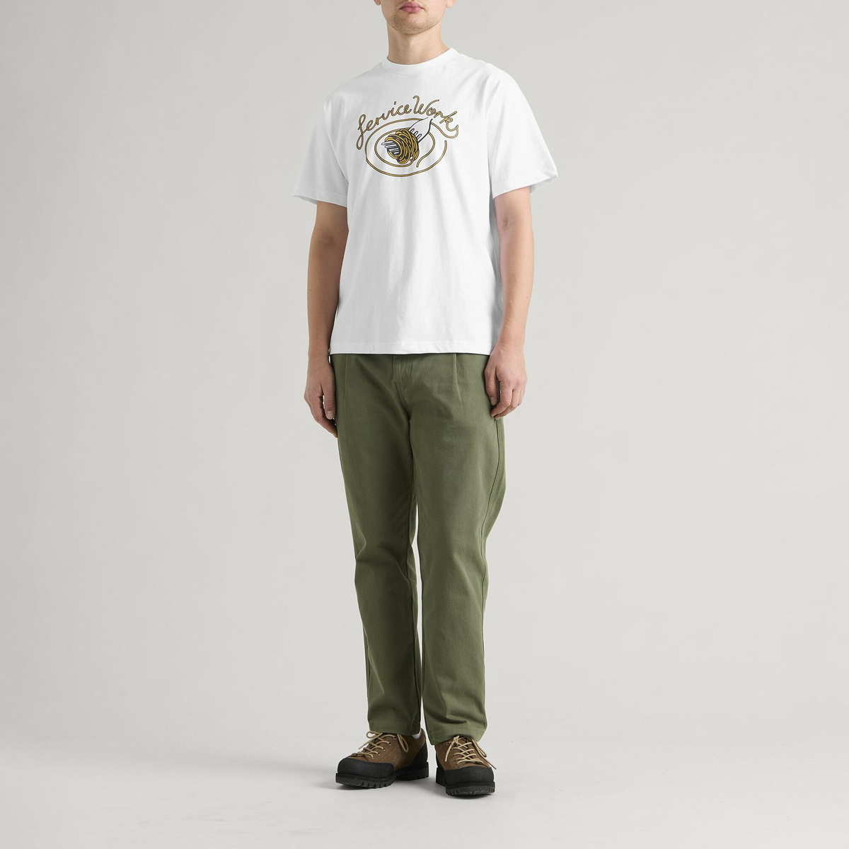 Service Works Men's Spaghetti T-Shirt in White