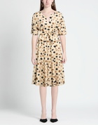 Manila Grace Womens Midi dress Sand