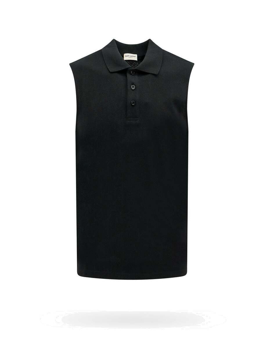 Saint Laurent Black Polo Shirts main image 0