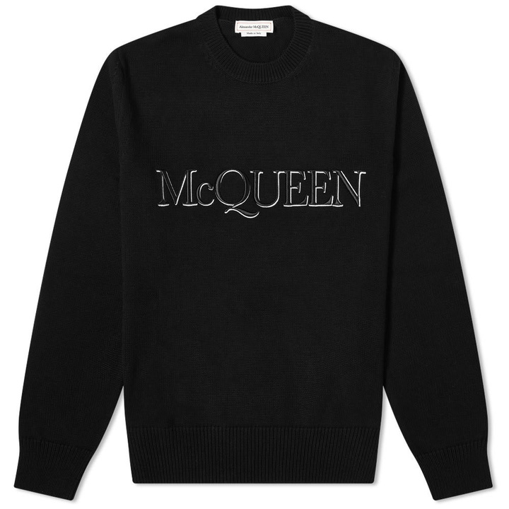 Photo: Alexander McQueen Embroidered Logo Crew Sweat