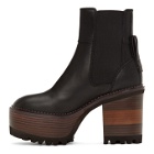 See by Chloe Black Casey Platform Boots