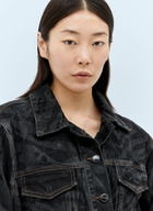 GANNI Lazer Denim Bomber Jacket