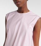 Jacquemus Traversin asymmetric cotton poplin minidress