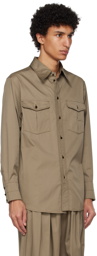 LEMAIRE Khaki Flap Pockets Shirt