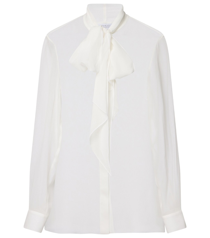 Photo: Gabriela Hearst Shildon tie-neck silk blouse