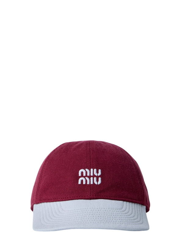 Photo: Miu Miu Logo Motif Baseball Cap