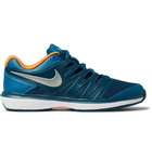 Nike Tennis - Air Zoom Prestige Rubber-Trimmed Mesh Tennis Sneakers - Blue