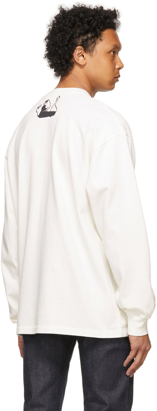 Levi's Vintage Clothing White Striped 1950s Sportswear T Shirt, $90, SSENSE
