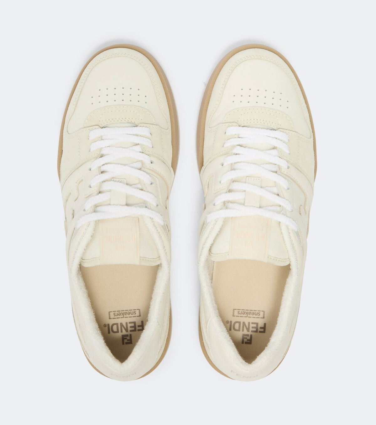 Fendi Fendi Match leather and suede sneakers