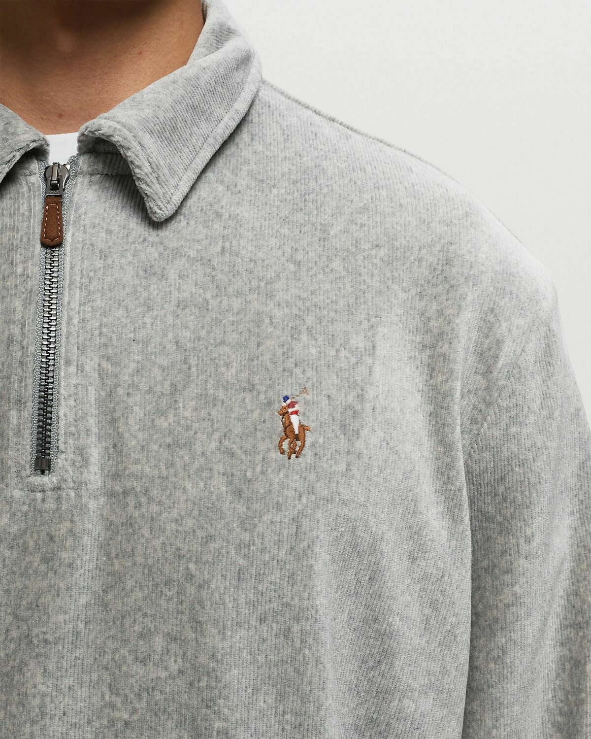 Polo Ralph Lauren Lshzm2 Long Sleeve Half Zip Grey Half Zips Polo