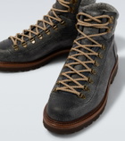 Brunello Cucinelli Leather lace-up boots