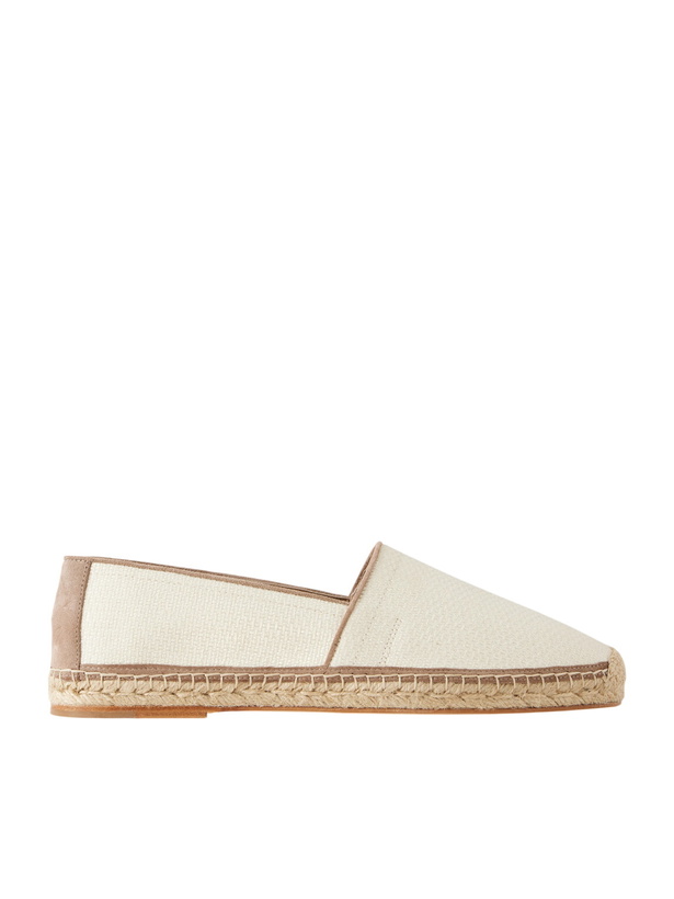 Photo: Brunello Cucinelli - Raffia Espadrilles - White