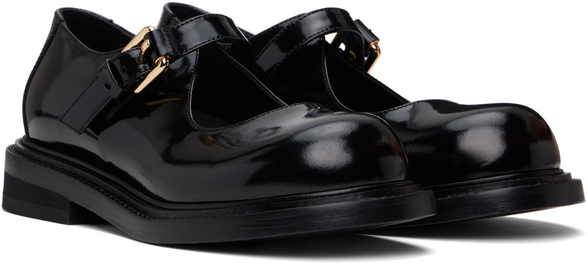 Moschino Black Mary Jane Olivia Loafers