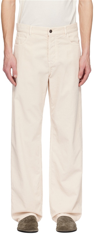 Photo: The Row Off-White Ross Trousers