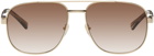 Gucci Gold Aviator Sunglasses