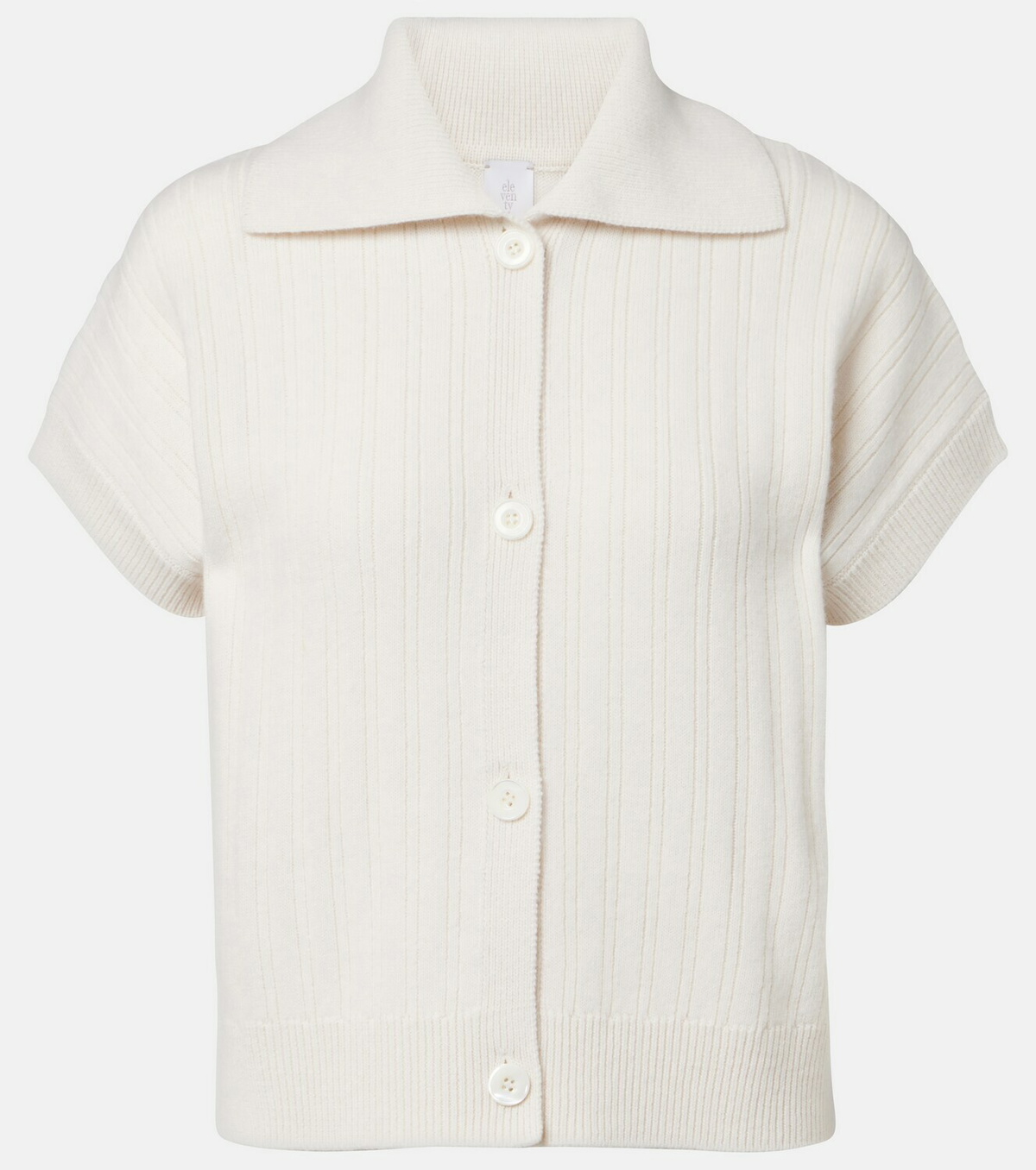 Eleventy Wool and cashmere polo shirt