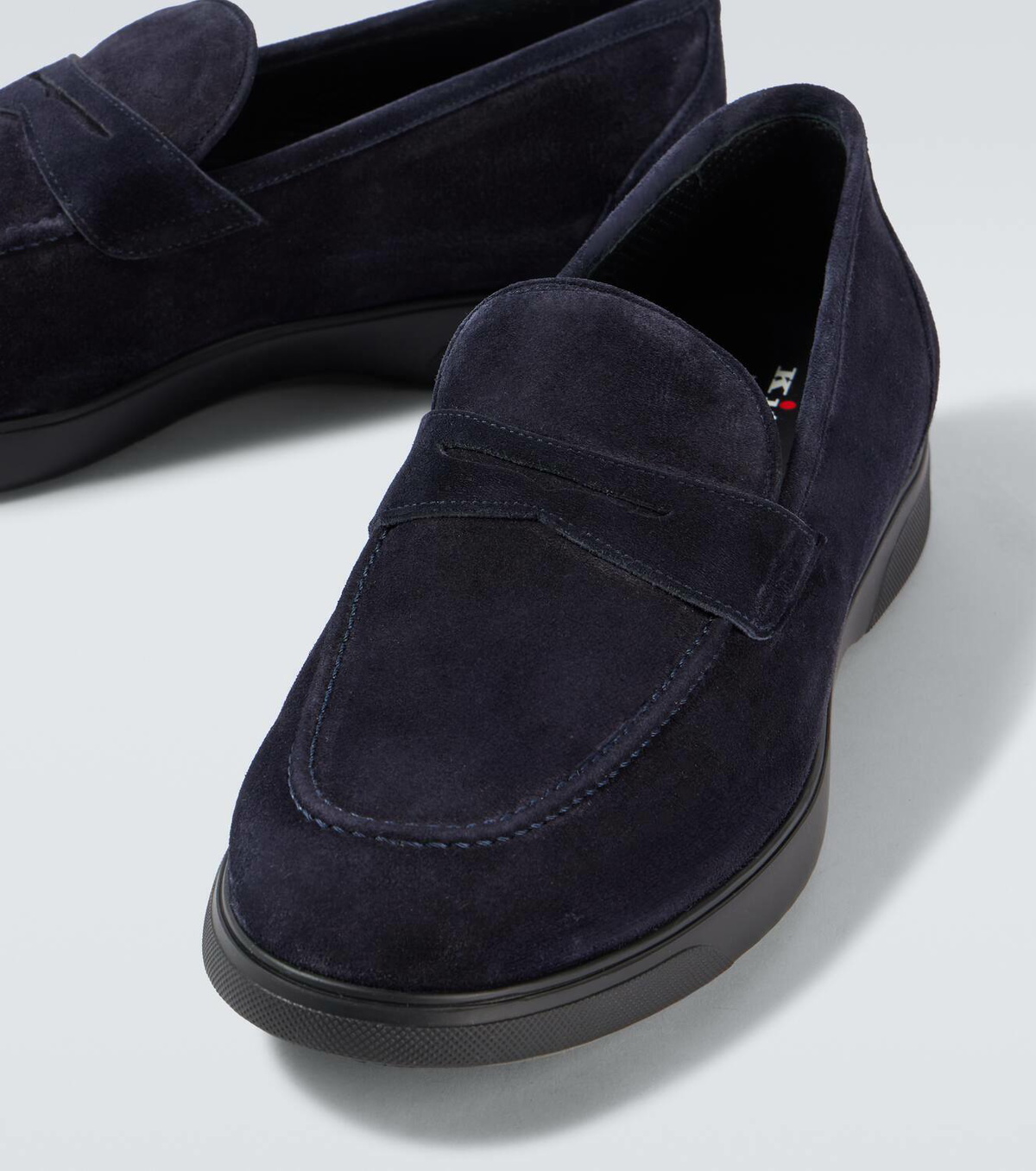 Kiton Suede penny loafers