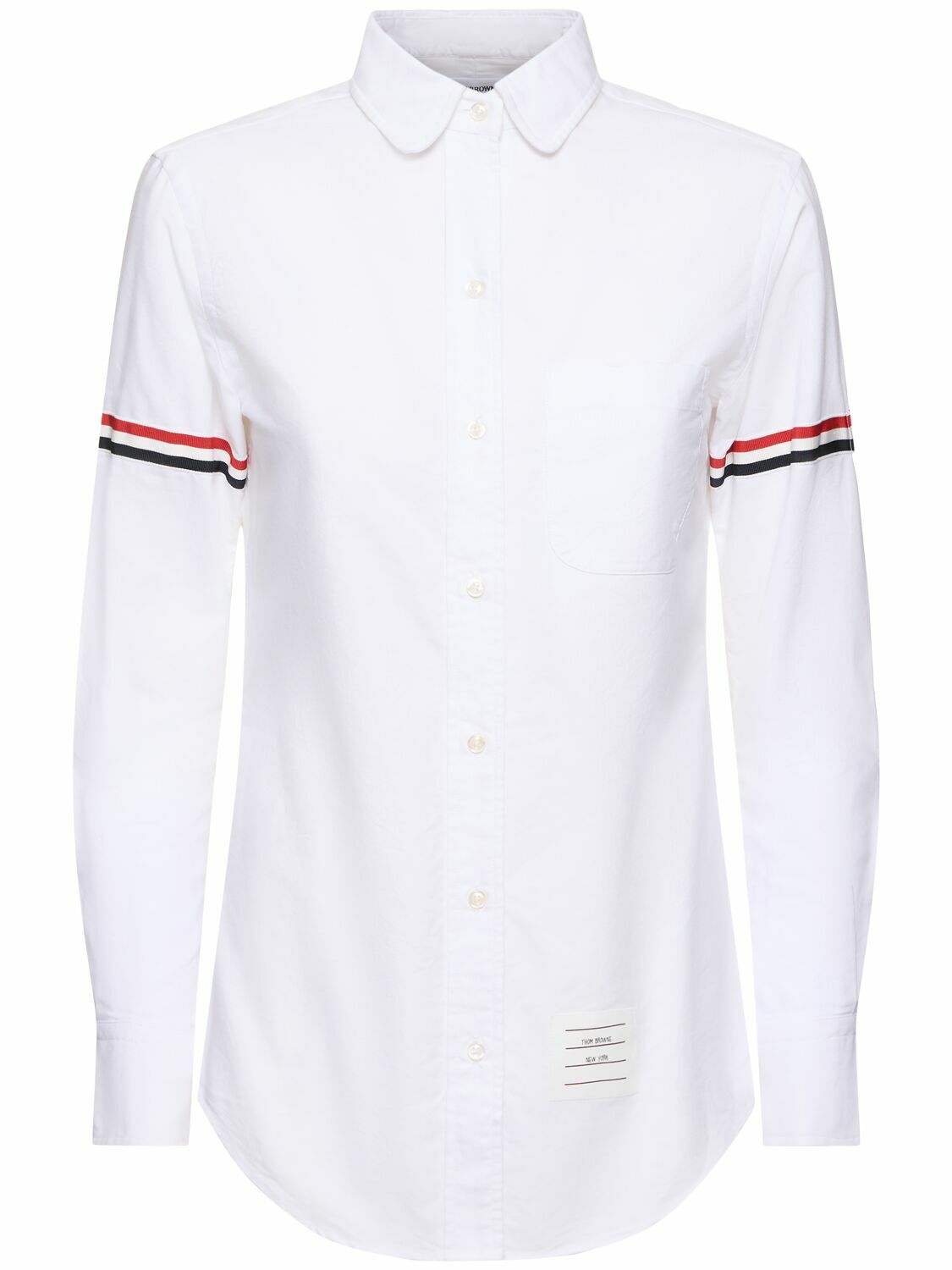 Thom Browne easy-fit point collar shirt main image 1