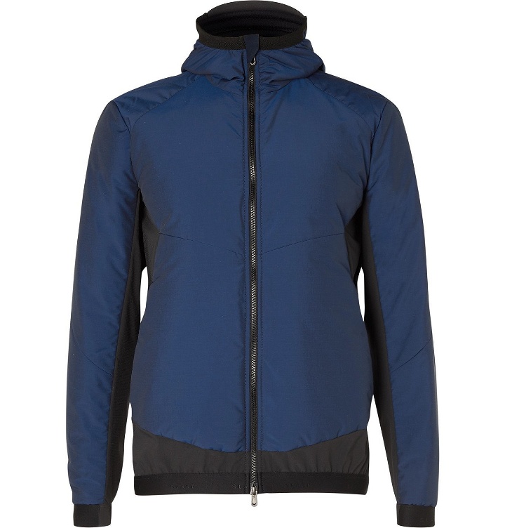 Photo: Sease - Predator Quilted Wool-Blend and Shell Ski Jacket - Blue
