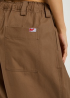 Meryll Rogge Workwear Oversized Canvas Trousers Brown