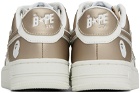 BAPE White & Gold STA #4 Sneakers