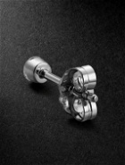 MARIA TASH - Invisible 2.5mm White Gold Diamond Single Earring