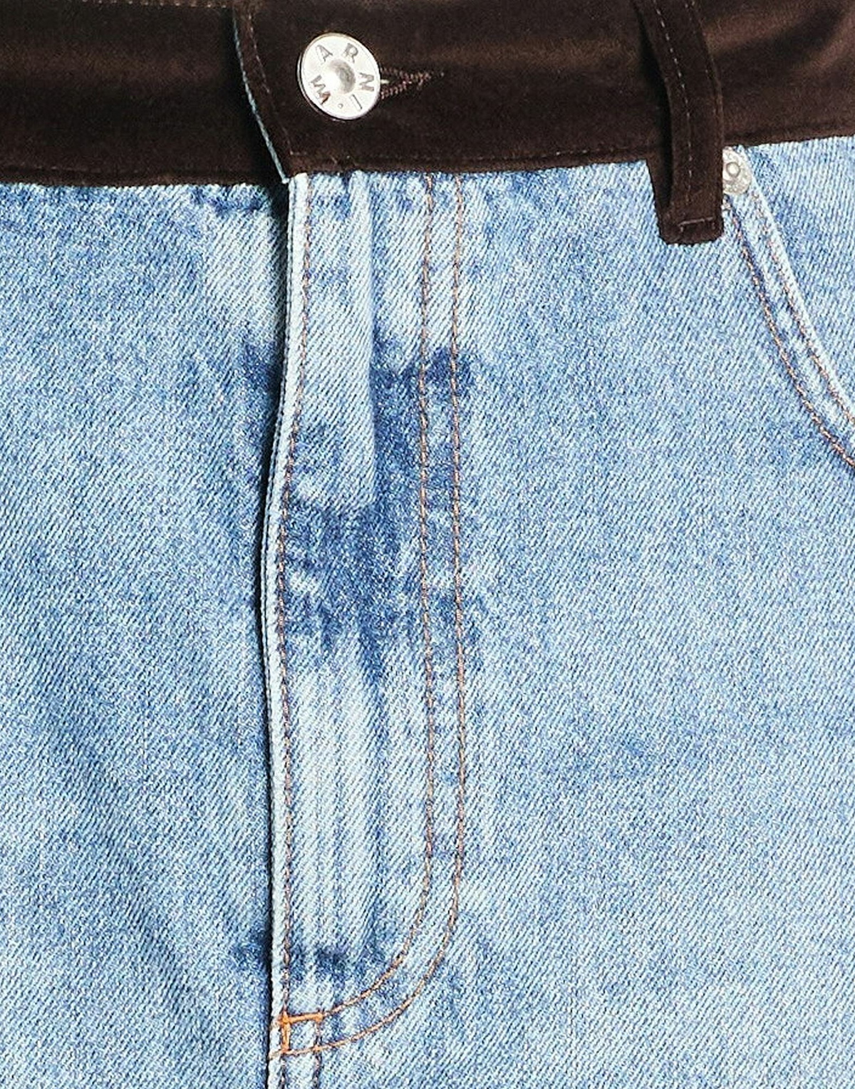 Marni Womens Denim skirt in Blue