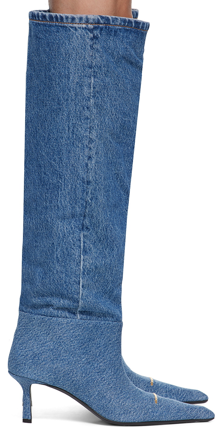 Alexander Wang Blue Viola 65 Boots Alexander Wang