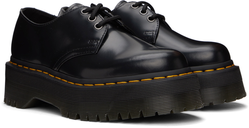 Dr. Martens Black 8053 Leather Platform Casual Oxfords