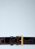 Dries Van Noten Embossed Leather Belt