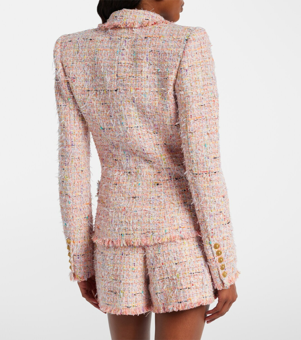 Balmain Double-breasted tweed jacket